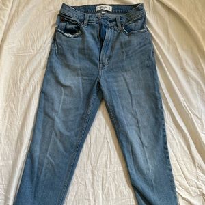Abercrombie & Fitch Ankle Straight Ultra High Rise